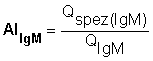 AIIgM formula