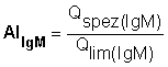 AIIgM formula